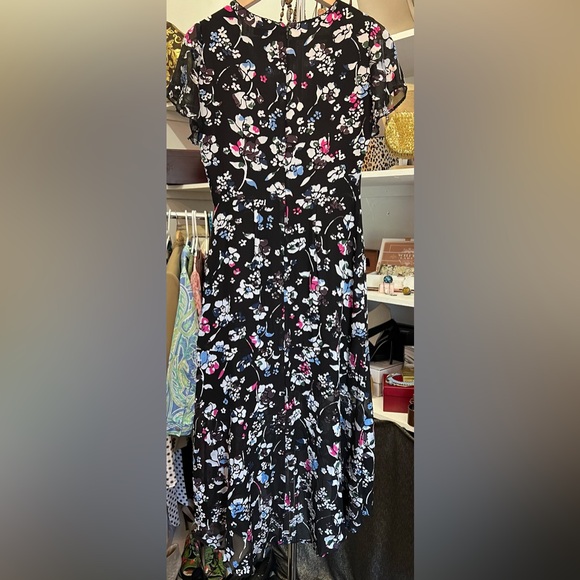 Parker - NWOT - Midi/Maxi, Hi/Low, Black/Floral, Hidden back zip, stunning! S - Picture 2 of 4
